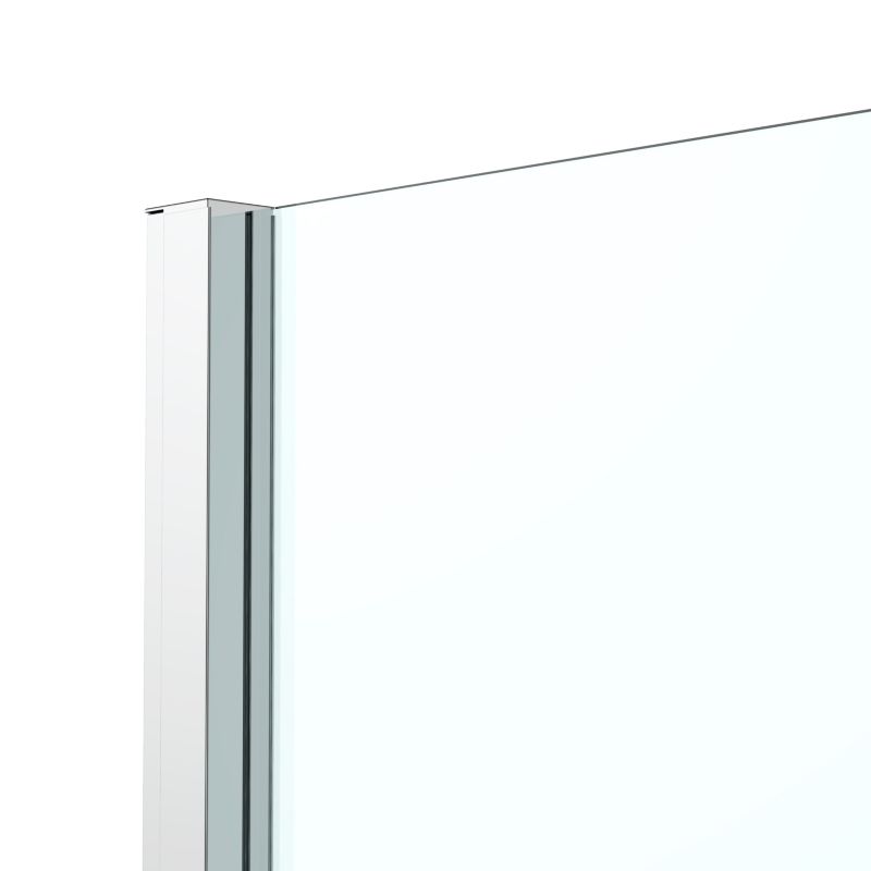 Brusebadsskærm Ledava 80 cm Krom Spejlglas