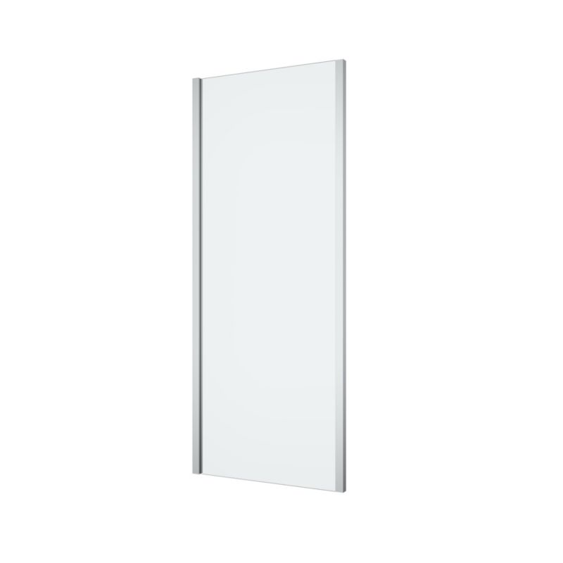 Brusevæg Ledava 80x195 cm Krom/Transparent