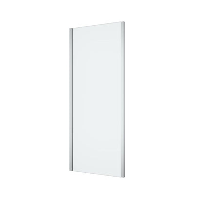 Brusevæg Ledava 80x195 cm Krom/Transparent