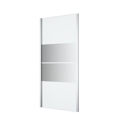 Brusevæg 90x195 cm Krom med Spejlglas
