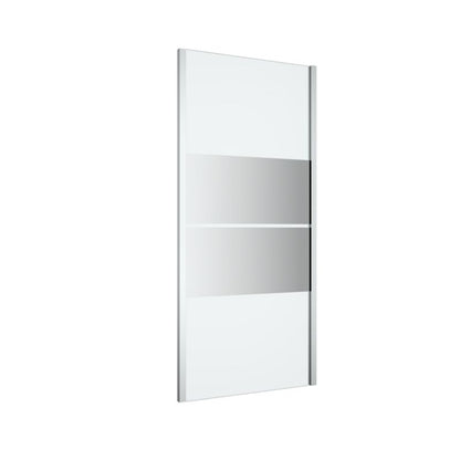 Brusevæg 90x195 cm Krom med Spejlglas
