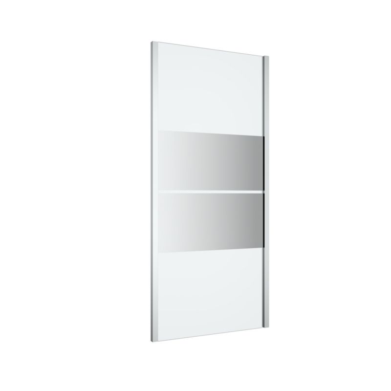 Brusevæg 90x195 cm Krom med Spejlglas