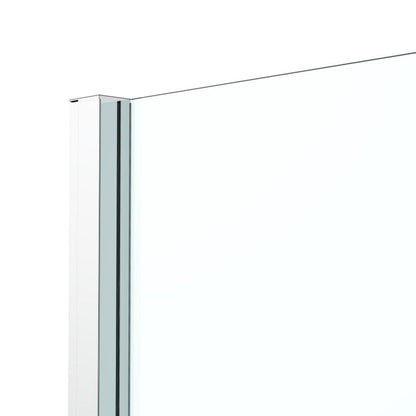 Brusevæg Ledava 90x195 cm Chrom / Transparent
