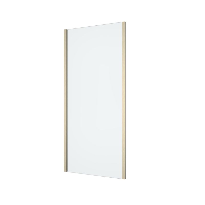Brusebadsskærm Ledava 90 cm Børstet Guld Transparent