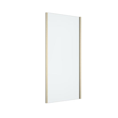 Brusebadsskærm Ledava 90 cm Børstet Guld Transparent