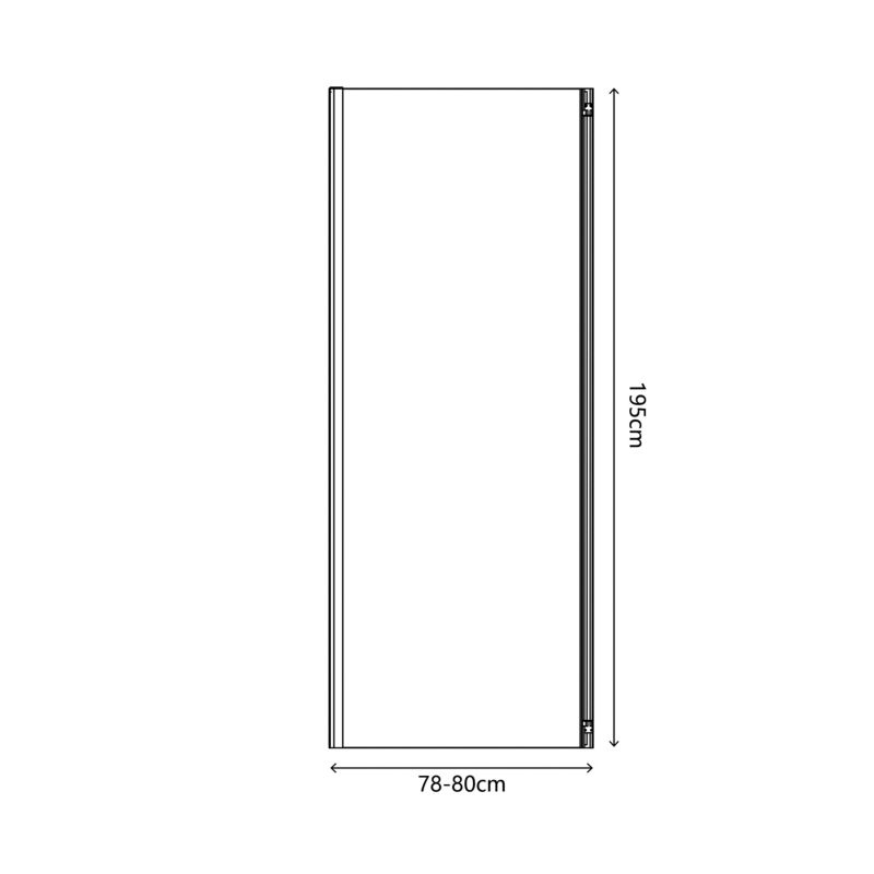 Brusevæg Ledava 80 cm Kobber/Transparent