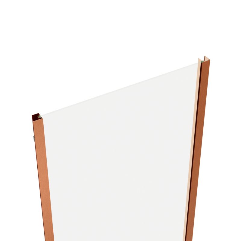 Brusevæg Ledava 80 cm Kobber/Transparent