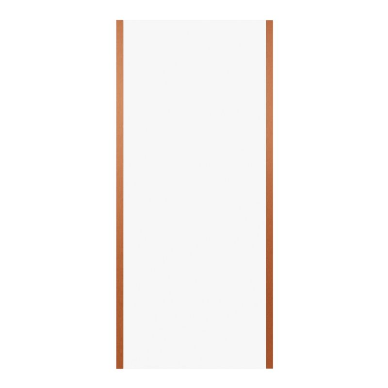 Brusevæg 90 cm Kobberbrun/Transparent