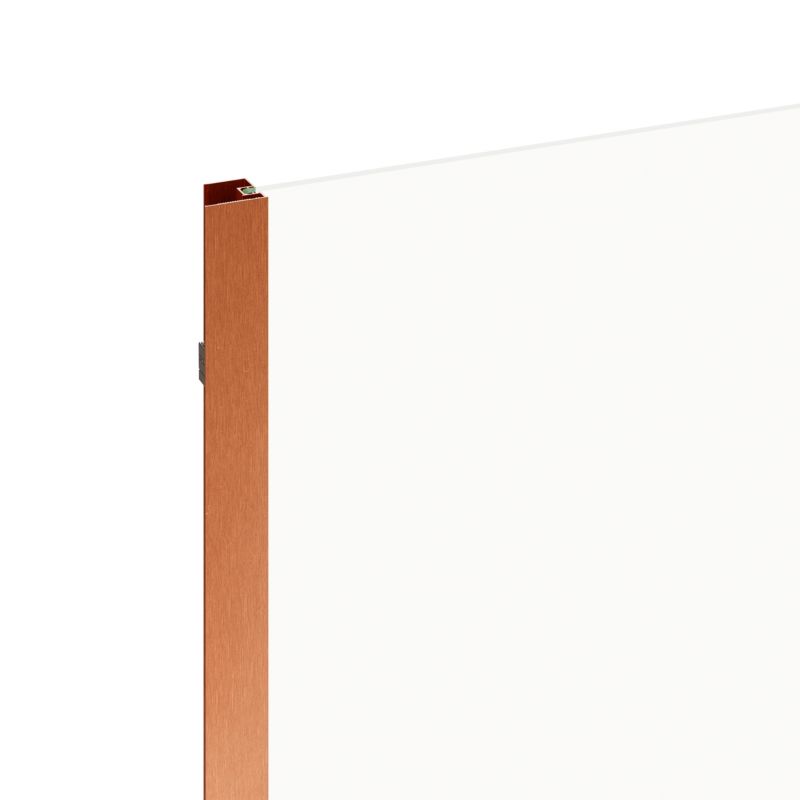 Brusevæg 90 cm Kobberbrun/Transparent