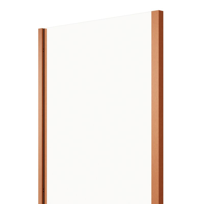 Brusevæg 90 cm Kobberbrun/Transparent