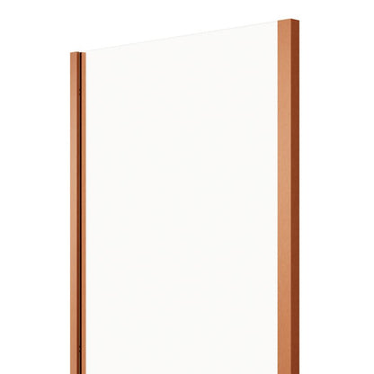 Brusevæg 90 cm Kobberbrun/Transparent