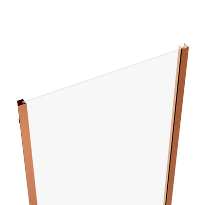 Brusevæg 90 cm Kobberbrun/Transparent