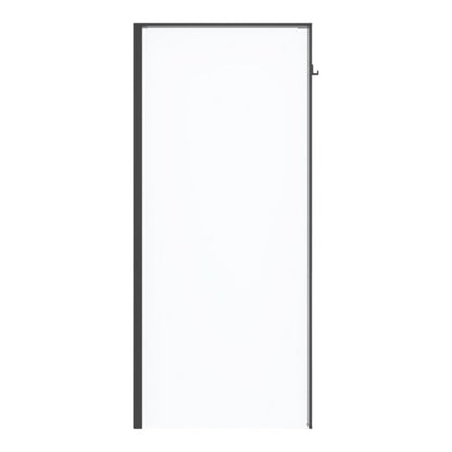Walk-in brusevæg Evanna 80 cm Sort