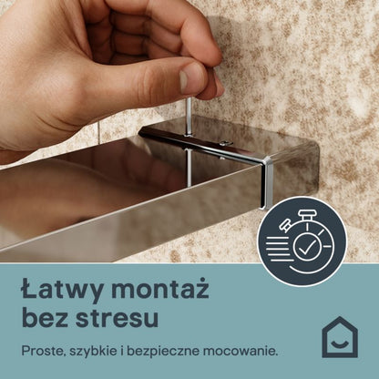 Brusevæg Walk-in 90 cm Krom/Transparent