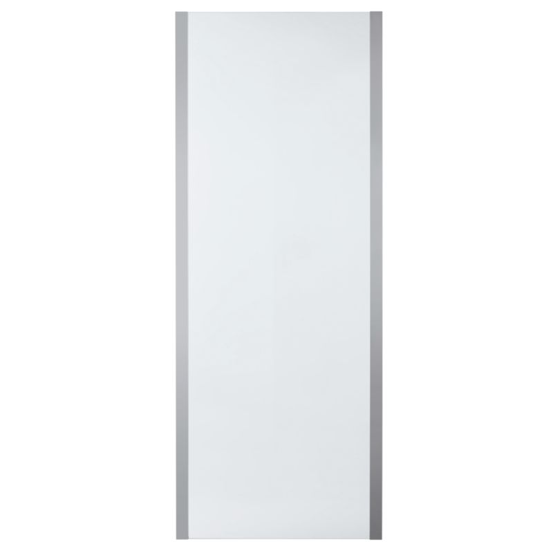 Brusevæg Zilia 80 x 200 cm Transparent Glas Rustfrit Stål