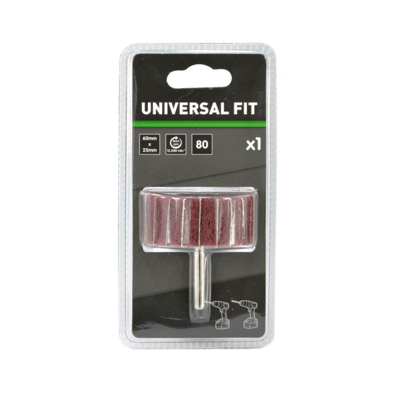 Universal skaftslibeskive 60 x 25 mm P80