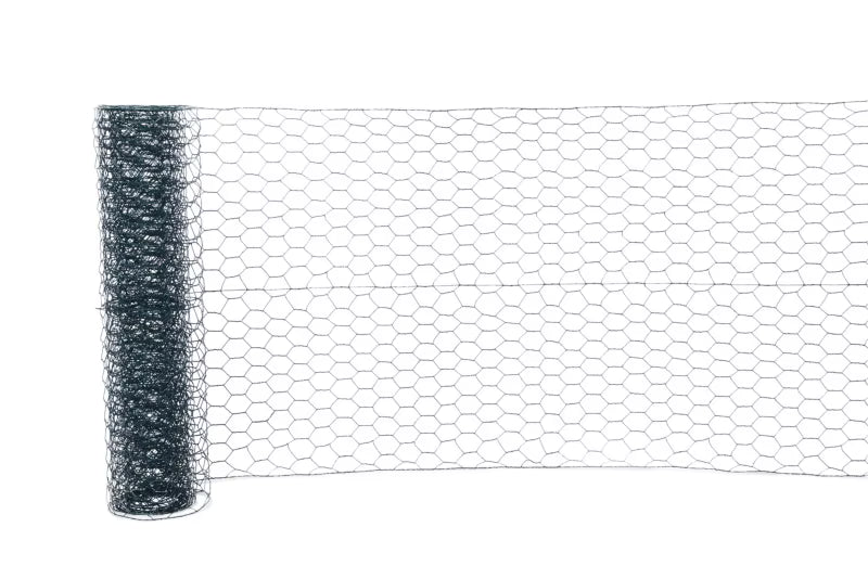 Sekskanthegn 0,5x10 m Grøn PVC-belagt Stål | 12660BQ