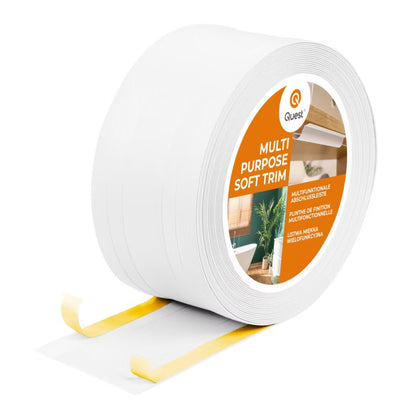 Selvklæbende Fodliste 2-i-1 PVC 110 mm