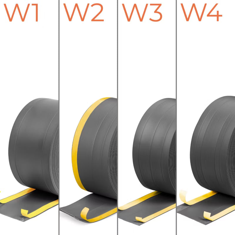 Selvklæbende Fodliste 2-i-1 PVC 110 mm