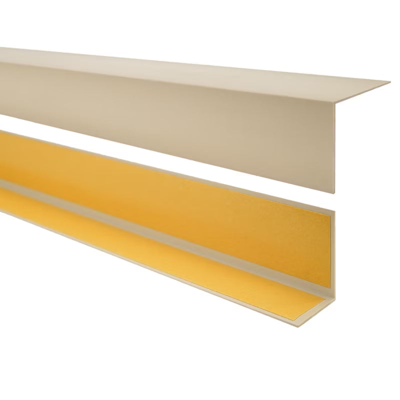 Selvklæbende Hjørneprofil PVC 15x15 mm 200 cm Beige