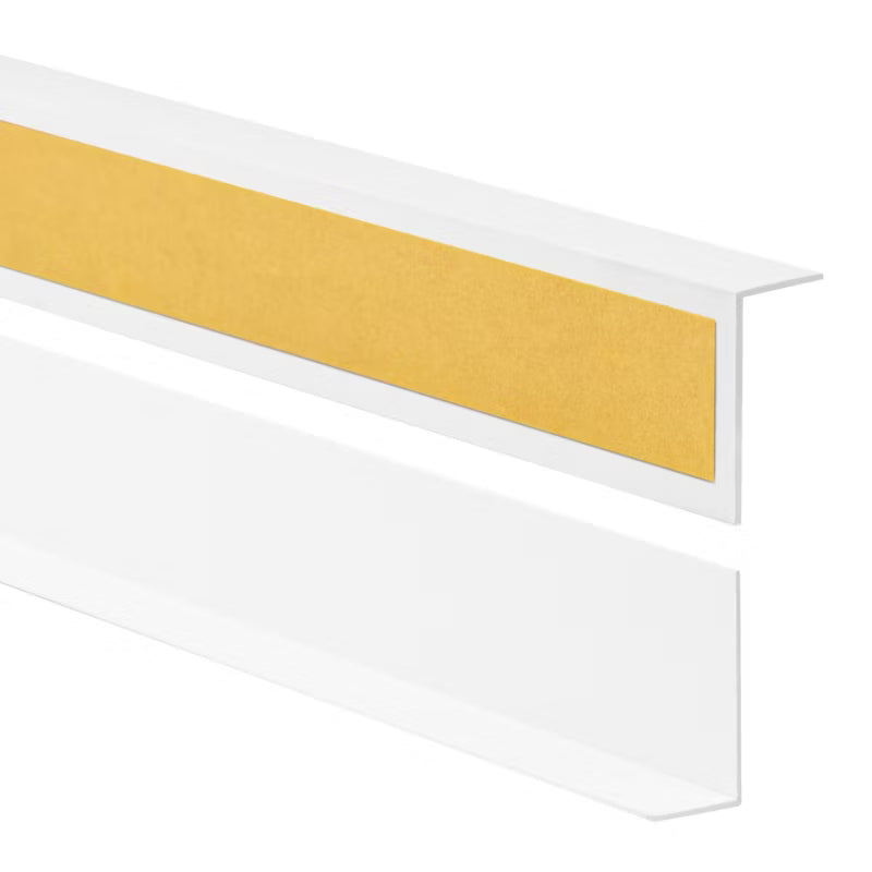 Selvklæbende Vinkelprofil PVC 20x10 mm