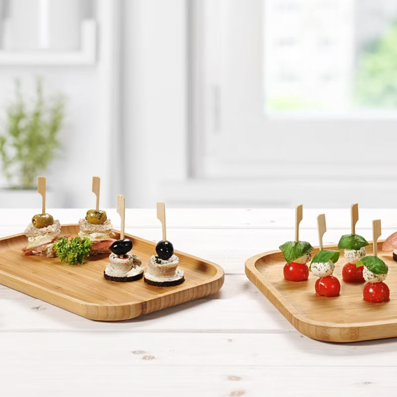 Serveringsbakke 30,5x20 cm Bambus