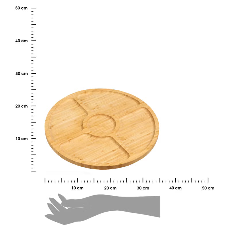 Serveringsbakke Bambus 35 cm Brun