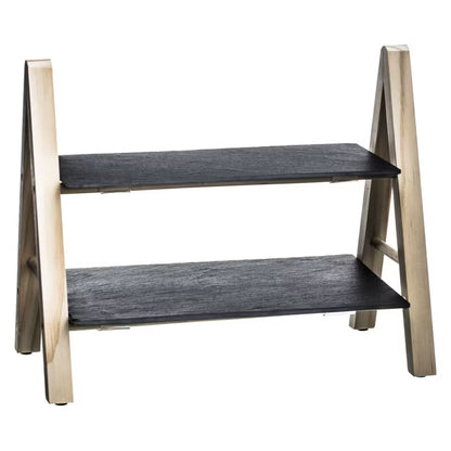 Serveringsfad 2-Lags 32 cm Skifer Grå
