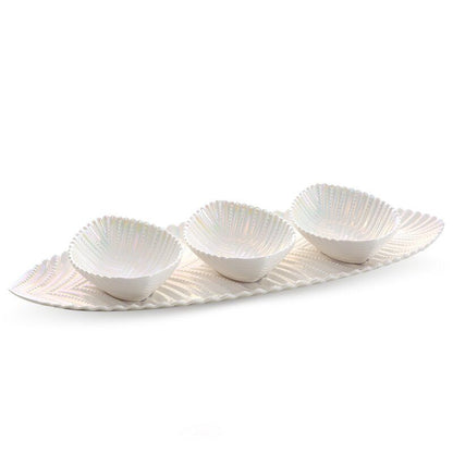 Serveringsfad Nela 05 17x48 cm Perlemor 4 Dele