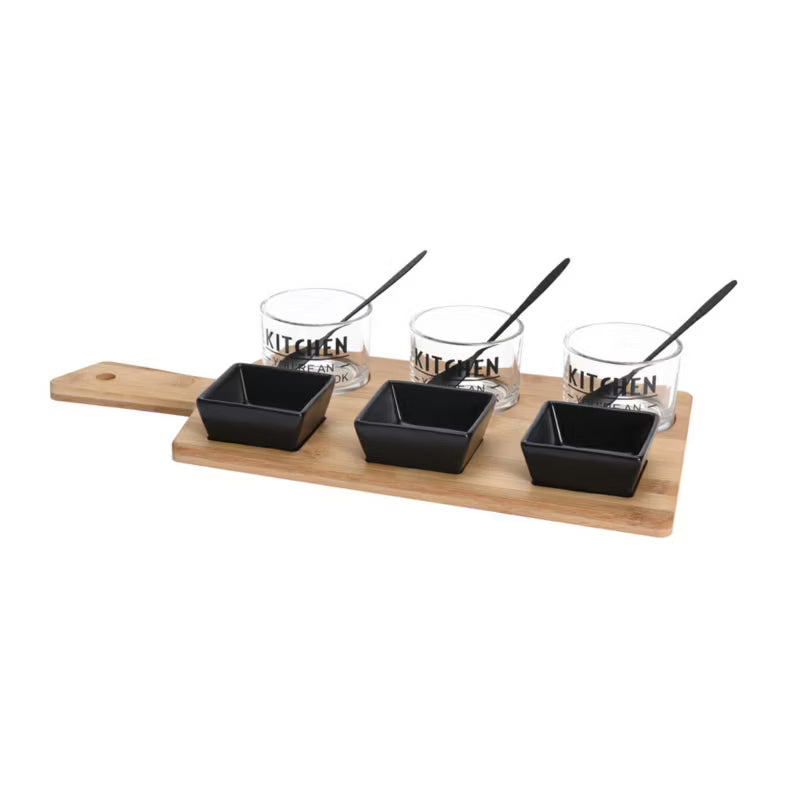 Serveringssæt Bambus 37x17,5 cm 10 Dele