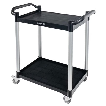 Serveringsvogn 80x40x95 cm Sort Plast