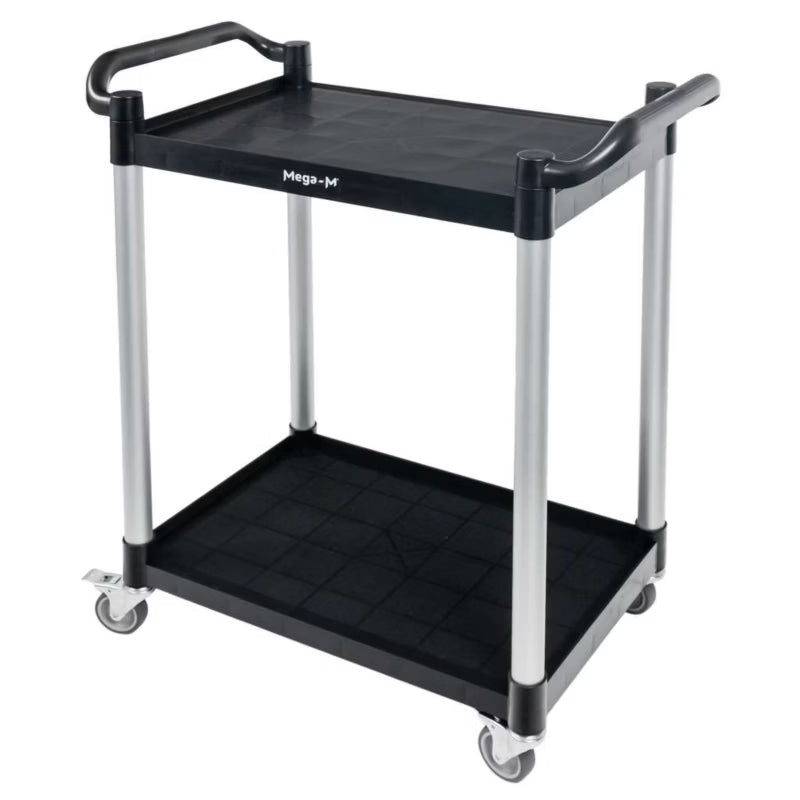 Serveringsvogn 80x40x95 cm Sort Plast