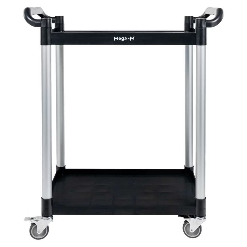 Serveringsvogn 80x40x95 cm Sort Plast