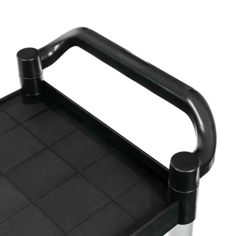 Serveringsvogn 80x40x95 cm Sort Plast