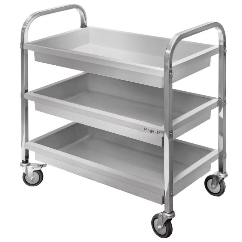 Serveringsvogn 85x45x90 cm Rustfrit Stål