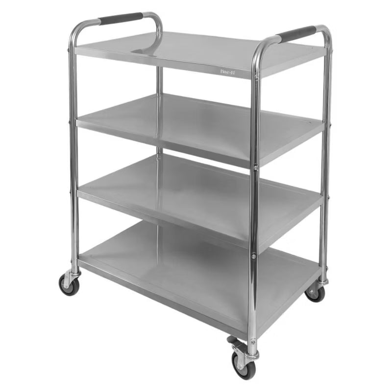 Serveringsvogn 86x54x126 cm Rustfrit Stål