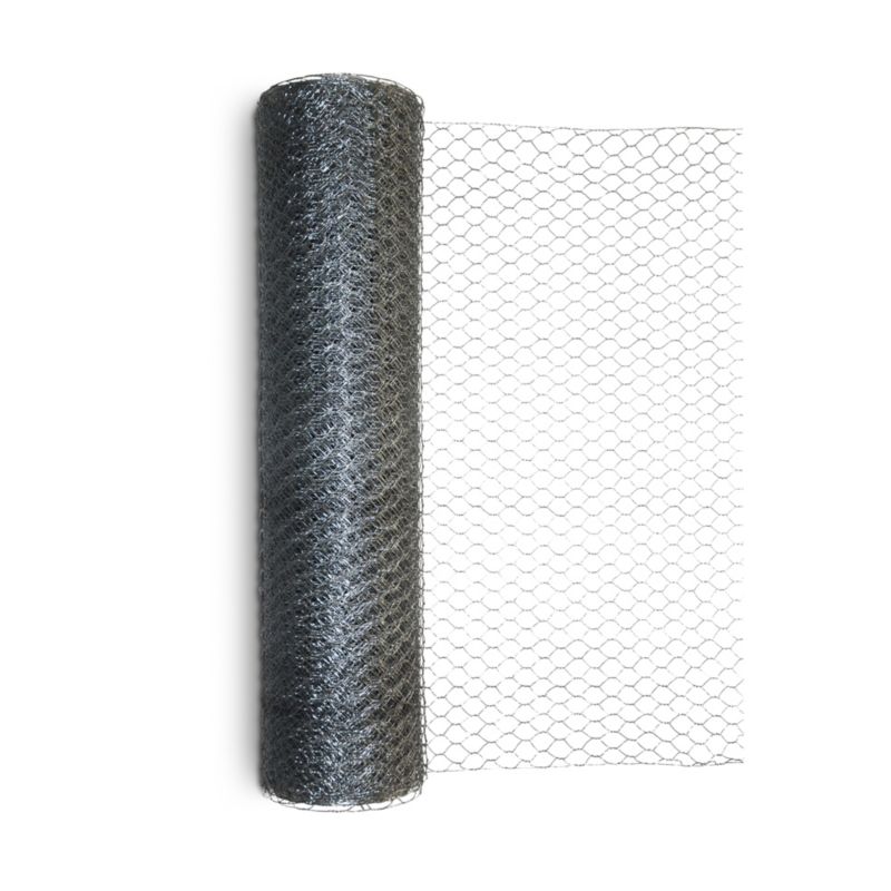 Blooma heksagonal havehegn 1 x 10 m galvaniseret stål
