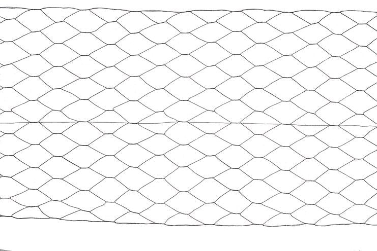 Blooma heksagonal havehegn 50 mm 0,5 x 10 m galvaniseret