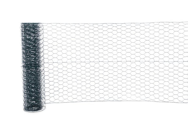Blooma PVC heksagonal havehegn 13 mm 1 x 10 m galvaniseret