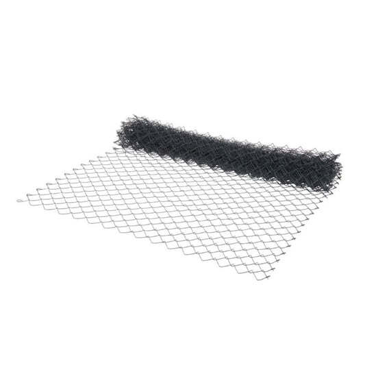 Flettet havehegn 1,5 x 10 m med maskestørrelse 60 x 60 mm i grå