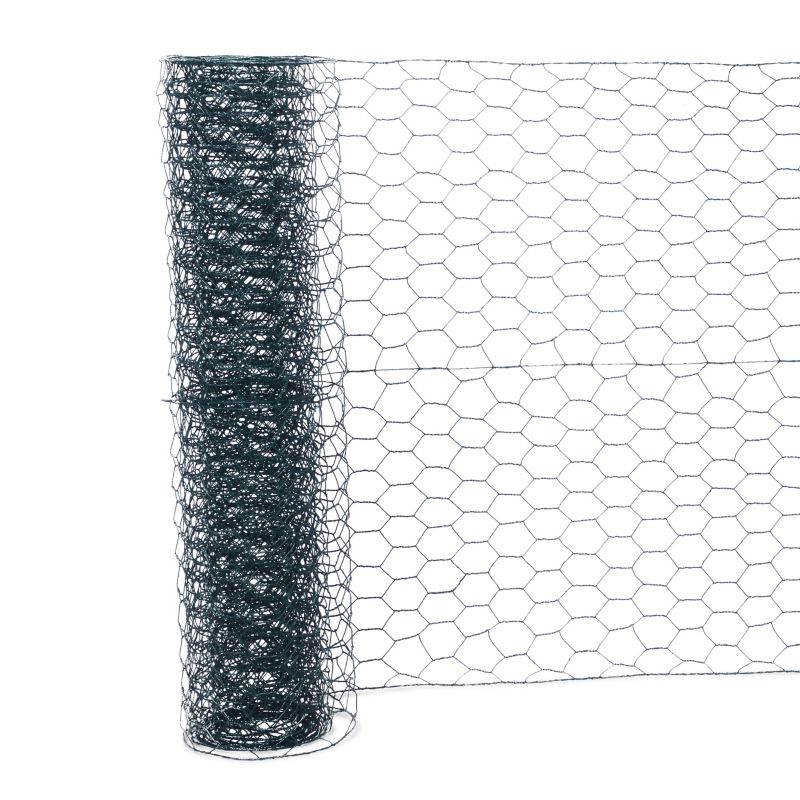 Flettet havehegn Blooma 1 x 10 m i PVC-belagt stål