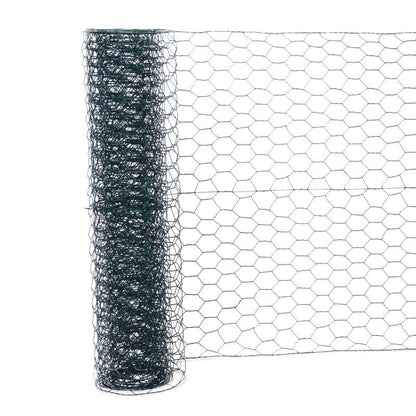 Flettet havehegn Blooma 1 x 10 m i PVC-belagt stål