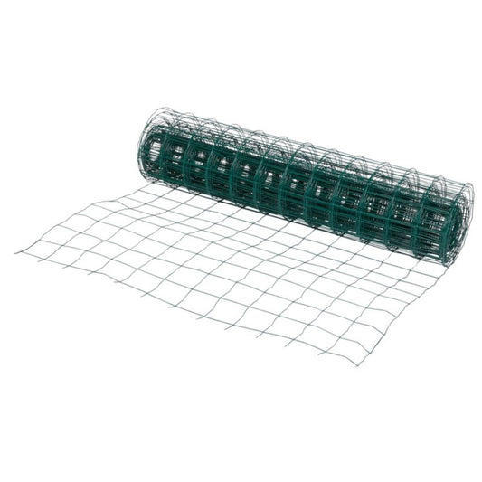 Svejset havehegn 1,2 x 20 m med maskestørrelse 100 x 100 mm i grøn farve