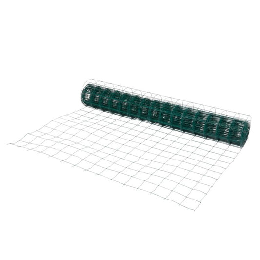 Svejset havehegn 1,5 x 20 m med maskestørrelse 100 x 100 mm i grøn