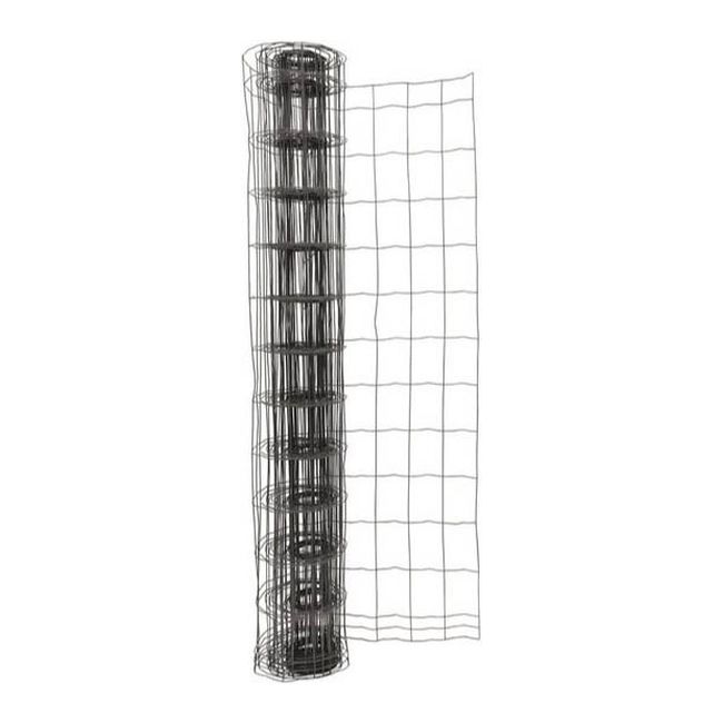 Blooma svejset havehegn med 10 x 10 cm masker, antracit, 1,2 x 20 m