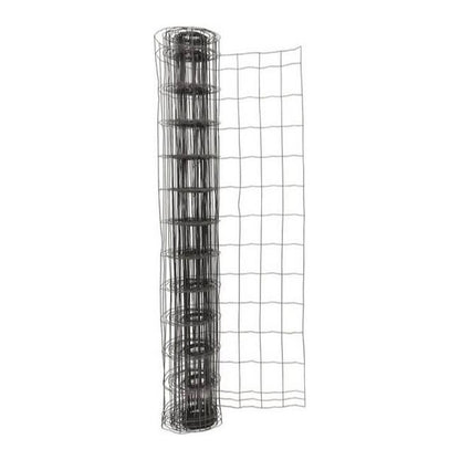 Blooma svejset havehegn med 10 x 10 cm masker, antracit, 1,2 x 20 m
