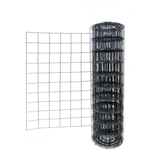Blooma svejset havehegn med 10 x 10 cm masker, antracit, 1,2 x 20 m
