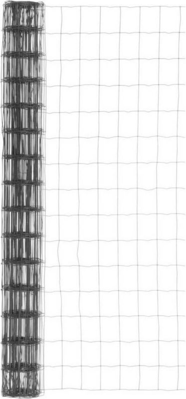Blooma svejset hegnsnet med 10 x 10 cm masker i antracit, 1,5 x 20 m