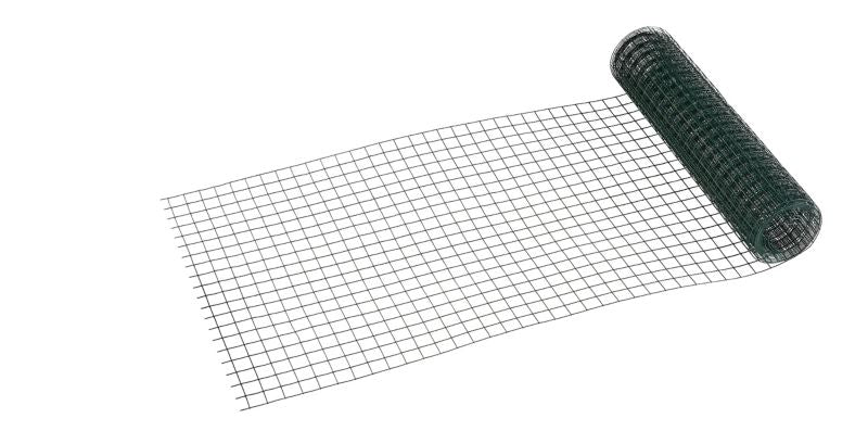 Svejset havehegn Blooma PVC 25 mm 0,5 x 5 m galvaniseret