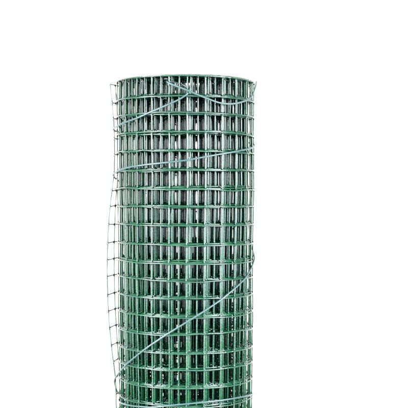 Svejset havehegn Blooma PVC 25 mm 0,5 x 5 m galvaniseret